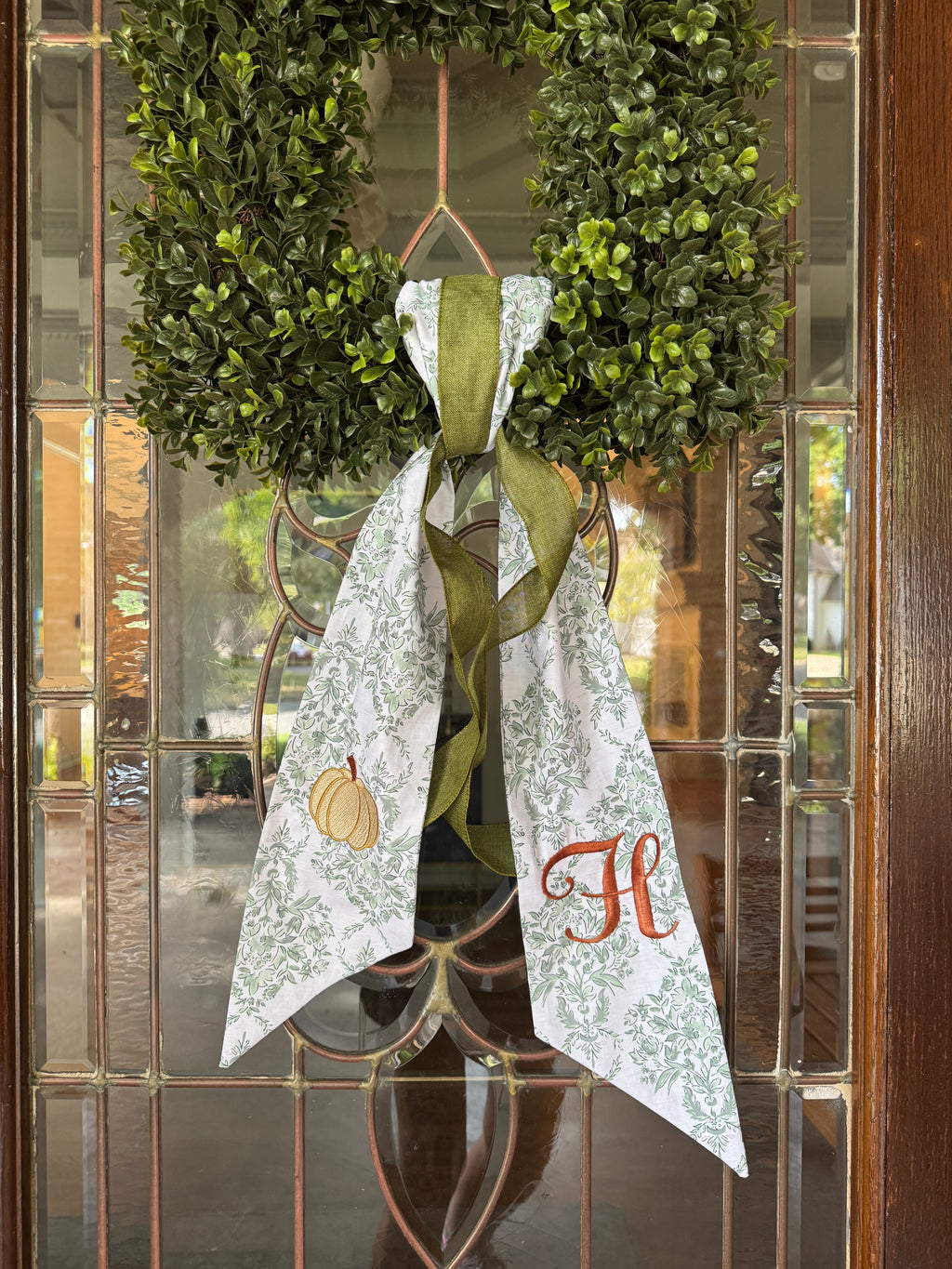 Personalized Wreath Sash